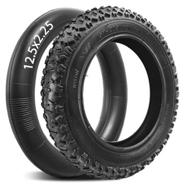 Imagem de GYL (57-103) Conjunto de pneus e tubos de 12,5 x 2,25, pneu de 12 1/2 x 2 1/4 para scooters elétricos Razor Pocket Mod, Schwinn, GT, IZIP, eZip