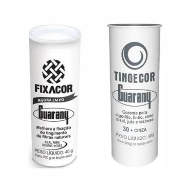 Imagem de Kit FixaCor + Corante de Roupas Cinza Guarany