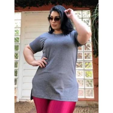 Imagem de 3 Blusas Plus Size Super Elegante Tecido Liso Vest Legging - Wild, Cin
