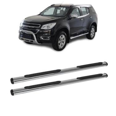 Imagem de Estribo Trailblazer 2013 2014 2015 2016 Cromado Oblongo - CCF