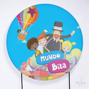 Imagem de Painel Decorativo para Festa 1,80x1,80 metros Vesti Fácil com Elástico Mundo Bita - Fera Print