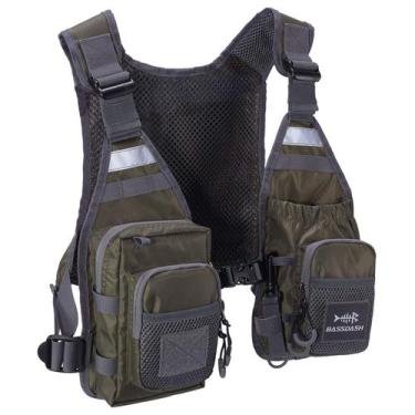 Imagem de Colete de pesca com mosca BASSDASH FV08 Ultra Leve Unissex