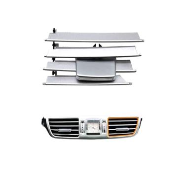 Imagem de Kit de reparo de grade de saída de ar condicionado do console do painel, compatível com Mercedes Benz Classe E Sedan W212 E180 E200 E260 E300 E320 E400 2014 2015(Central-Right)