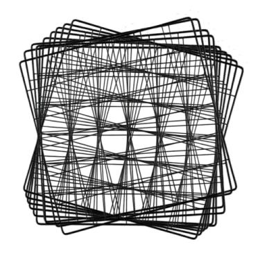 Imagem de Kit 25 Telas Estantes Balcões Aramadas Painel Cercadinho 30X30cm