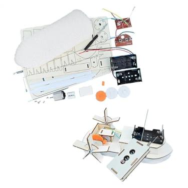 Imagem de YIJU Kits de experimentos científicos de madeira faça você mesmo, modelo de barco de brinquedo de aprendizagem, montar, modelo de brinquedo de construção