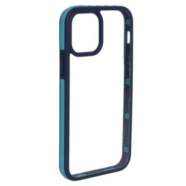 Imagem de Capa Capinha Transparente Borda Compatível Iphone 12/12Pro - Tesla Sto