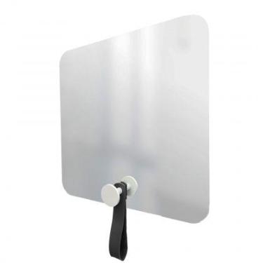 Imagem de Espelho Funcional Hook Branco Alça Preta 50x50 Cm Quadrado - e2g Desig