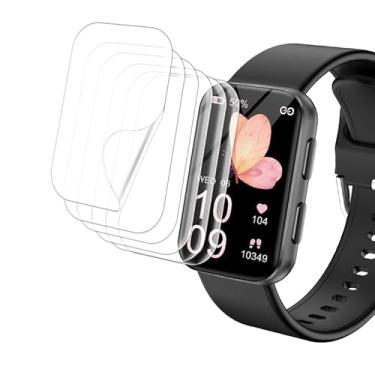 Imagem de Tznzxm [Pacote com 6] para protetor de tela para smart watch air2 da Morepro, compatível com capas, transparente HD [antiarranhões] [sem bolhas] [anti-impressões digitais] Filme PET para relógio