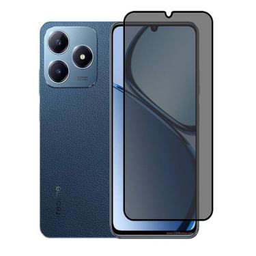Imagem de Película De Vidro Privativa 3D 9D Anti Espiao Para Reealme Note 50 Note 60
