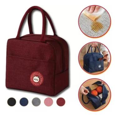 Imagem de Lancheira Térmica Frutas e Alimentos Marmita - NT Bolsas, Vinho
