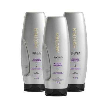 Imagem de Aneethun Blond System Kit 3 Máscara Matizante 250g