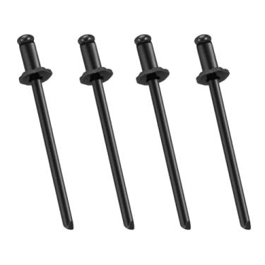 Imagem de Generic 4 rebites roseta de carro universal, substituição resistente, fácil de instalar, acessório prático, peças de reparo de automóveis, etiquetas de porta, Preto