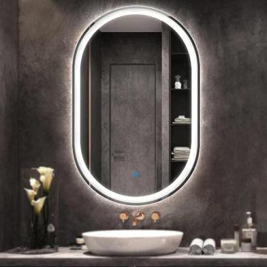 Imagem de Espelho Cápsula Com LED Frontal e Verso + Touch Screen - EspelhosPRIME