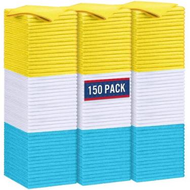 Imagem de Pano de limpeza GLIMGLINT Microfiber 150 Pack 14x12cm