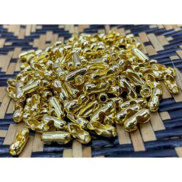 Imagem de Fecho Canoa Latão - 3.2mm 100peças - Não enferruja - Produção de Bijut