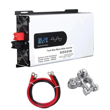 Imagem de 12v to 220v,Inversor de onda senoidal pura 5000W DC 12V/24V/48V/60V/72V, carregador, fase dividida, entrada DC, saída AC, 110V/220V, conversor de energia solar de baixa frequência