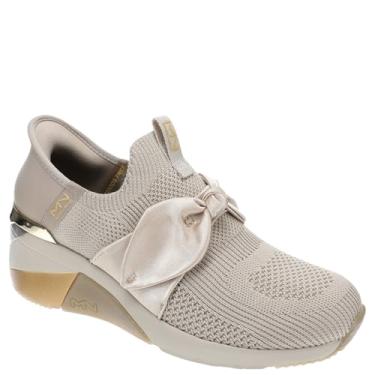 Imagem de Skechers Tênis feminino sem cadarço A Wedge-Enzie Hands Free, Cinzento-acastan, 37