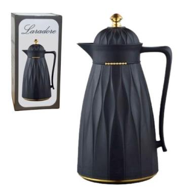 Imagem de Garrafa Térmica de Café Laradore Chic - Preta e Dourada 1L