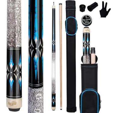 Imagem de Ray speed Bastão de taco de sinuca com eixo de deflexão baixa com estojo rígido de 540 a 590 ml bastão de sinuca profissional