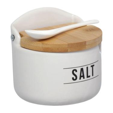 Imagem de Saleiro Cozinha Porcelana Manhattan Hauskraft 290Ml Branco