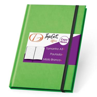 Imagem de Caderneta Neon 14X21Cm 96 Fls Pautadas - Verde Claro