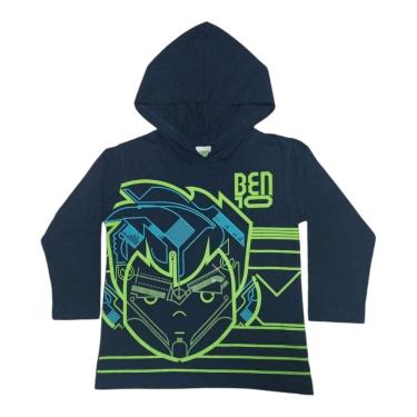 Imagem de Camiseta Manga Longa Ben10 Menino Azul Marinho - Fakini