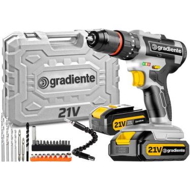 Imagem de Parafusadeira Furadeira De Impacto Profissional 21v Modelo 2 Baterias 