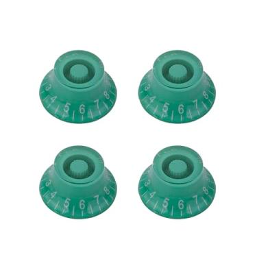 Imagem de DIAO79NI Puxadores de cartola tamanho métrico 18 estrias para guitarra elétrica Epiphone Les Paul SG, verde/branco (conjunto de 4)