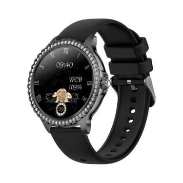 Imagem de Relógio Inteligente Feminino Com Tela AMOLED HD Monitoramento De Saúde