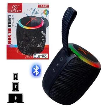 Imagem de Caixa de Som Kapbom KA-8881 Bluetooth com LED  Potência, Estilo e Som 