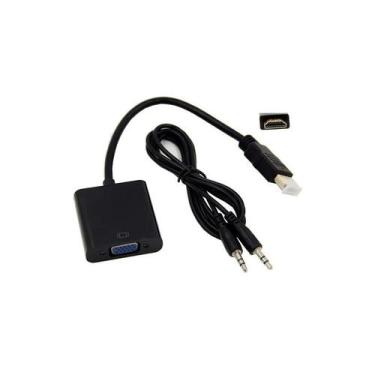 Imagem de Adaptador HDMI para VGA 1080p Full HD com cabo de áudio - 15cm - Light