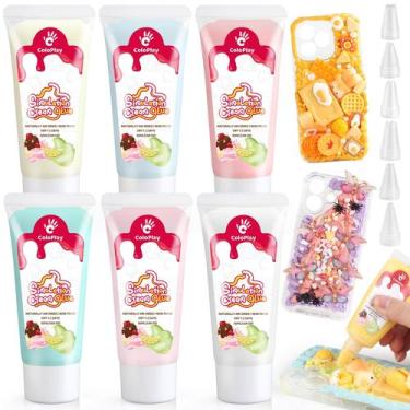 Imagem de Kit de cola em creme ColoPlay 6 peças 50 g DIY Decoration Craft