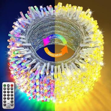 Imagem de Luzes de Natal KNONEW 123m 1000 LED que mudam de cor 11 modos