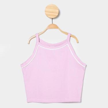 Imagem de Regata Infantil Hering Casual Menina, Rosa, 14A