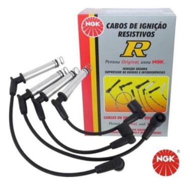 Imagem de Jogo 4 Cabos De Vela Ngk Corsa Celta Cobalt Agile Spin Scg73