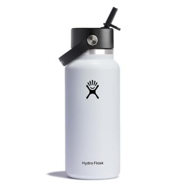 Imagem de Hydro Flask Tampa de palha larga flexível branca 946 ml