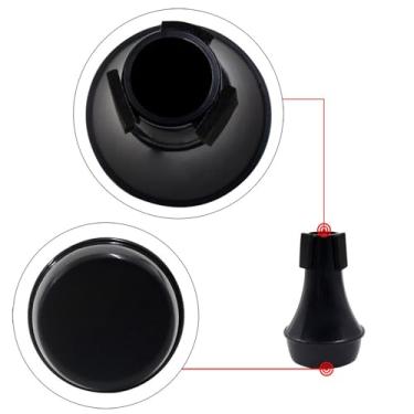 Imagem de Domary Mini Leve Prática Trompete Mudo Silenciador ABS Material para Amantes Música Concertos (Preto)