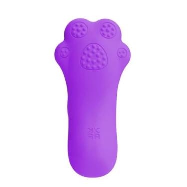 Imagem de Vibrador Dedeira Lady Pata De Gato Brinquedo Sexual Estimulador Discreto e Recarregável 8713 (ROXO)
