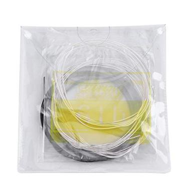 Imagem de RiToEasysports Corda de Guitarra de Acabamento Fino, Sons Bem Definidos, Peças de Reposição, para Guitarras Clássicas, Preto e Branco, 6 Peças (C103 Guitarra Clássica Cordas Leves de Nylon)
