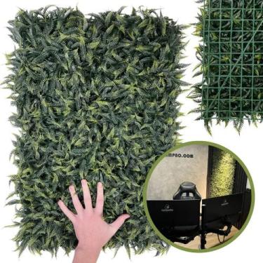 Imagem de Placa Samambaia 40x60 Jardim Vertical Artificial Parede Verde Premium 