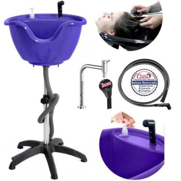 Imagem de Lavatório Portátil Santa Clara - Cuba Móvel + Ducha, Lilas