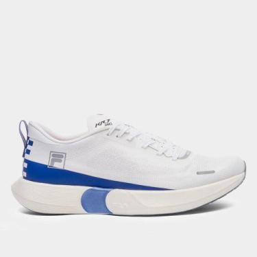 Imagem de Tênis Fila Kr7 Pro Speed Tech Masculino, Branco, Azul royal, 41
