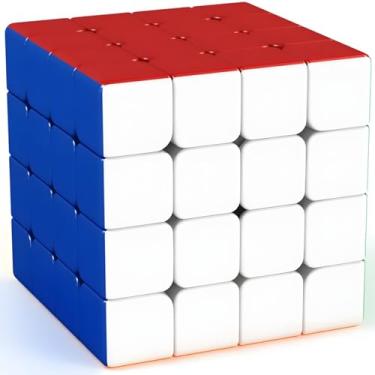 Imagem de Bukefuno Moyu Meilong 4x4 M Magnetic Stickerless Speed Magic Cube MFJS MEILONG 4x4x4 m Magnetic Cubing Classroom 4x4 M Cube Magic Puzzle