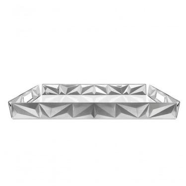 Imagem de Bandeja Tramontina Prisma Retangular Em Aço Inox 51x36cm
