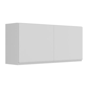 Imagem de Armário De Cozinha Aéreo 120cm 2 Portas Veneza Multimóveis V3682 Branco Branco