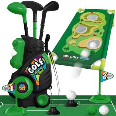 Imagem de Conjunto de golfe infantil Liberry Age 2-5 com carrinho de golfe e ace