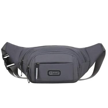 Imagem de Bolsa de cintura masculina para viagens, viagens, caminhadas, corrida – bolsa de cinto minimalista para telefone, carteira, chaves