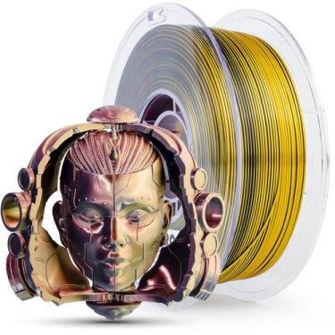 Imagem de Impressora 3D Filament ZIRO Silky Tri-Colors PLA 1,75 mm 1 kg