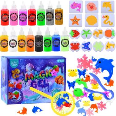 Imagem de Kit de brinquedos Magic Water Elf DIY Squishy Maker com 15 géis e 14 m