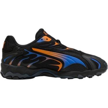 Imagem de PUMA Tênis masculino Inhale com cadarço casual - roxo, Preto/Laranja Glo, 13
